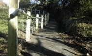 Footpath and handrail