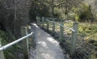 Footpath and handrail